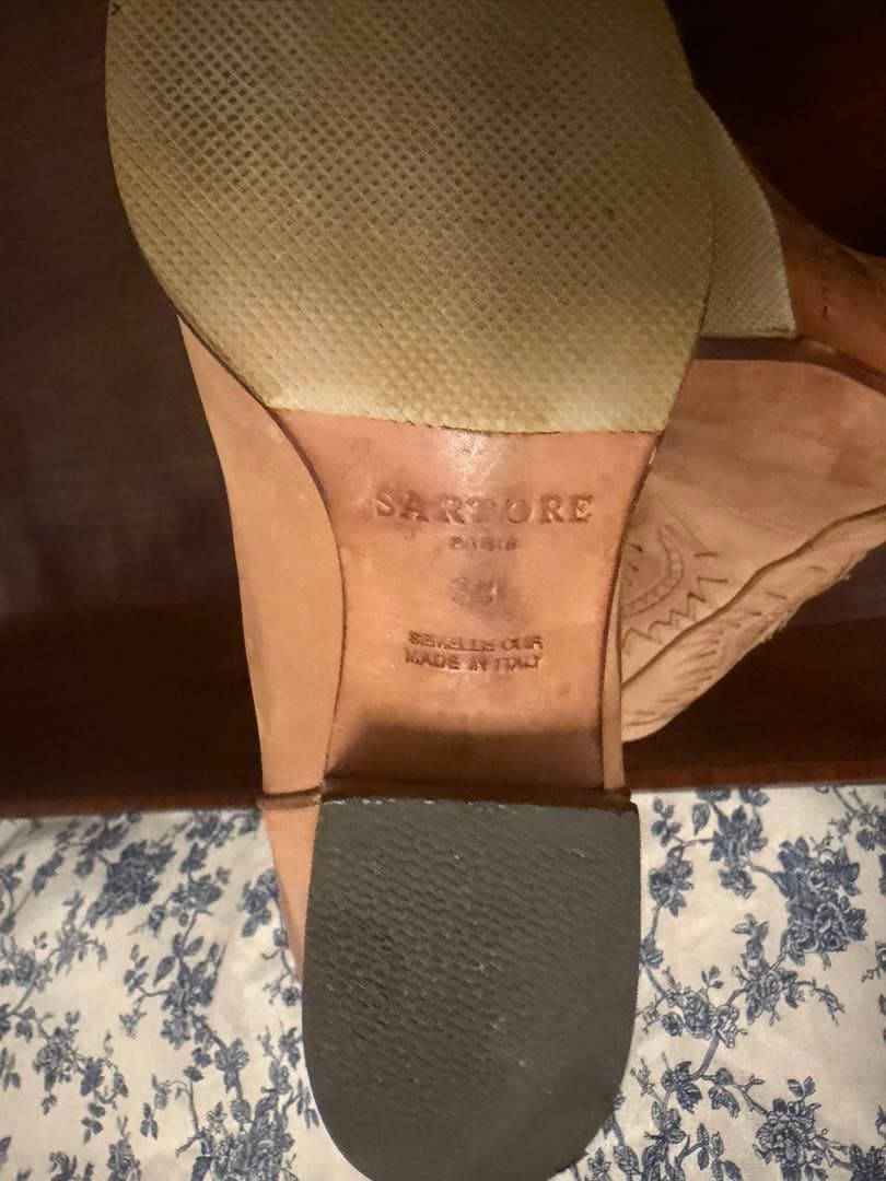SARTORE ウェスタンブーツ39 made in Italy