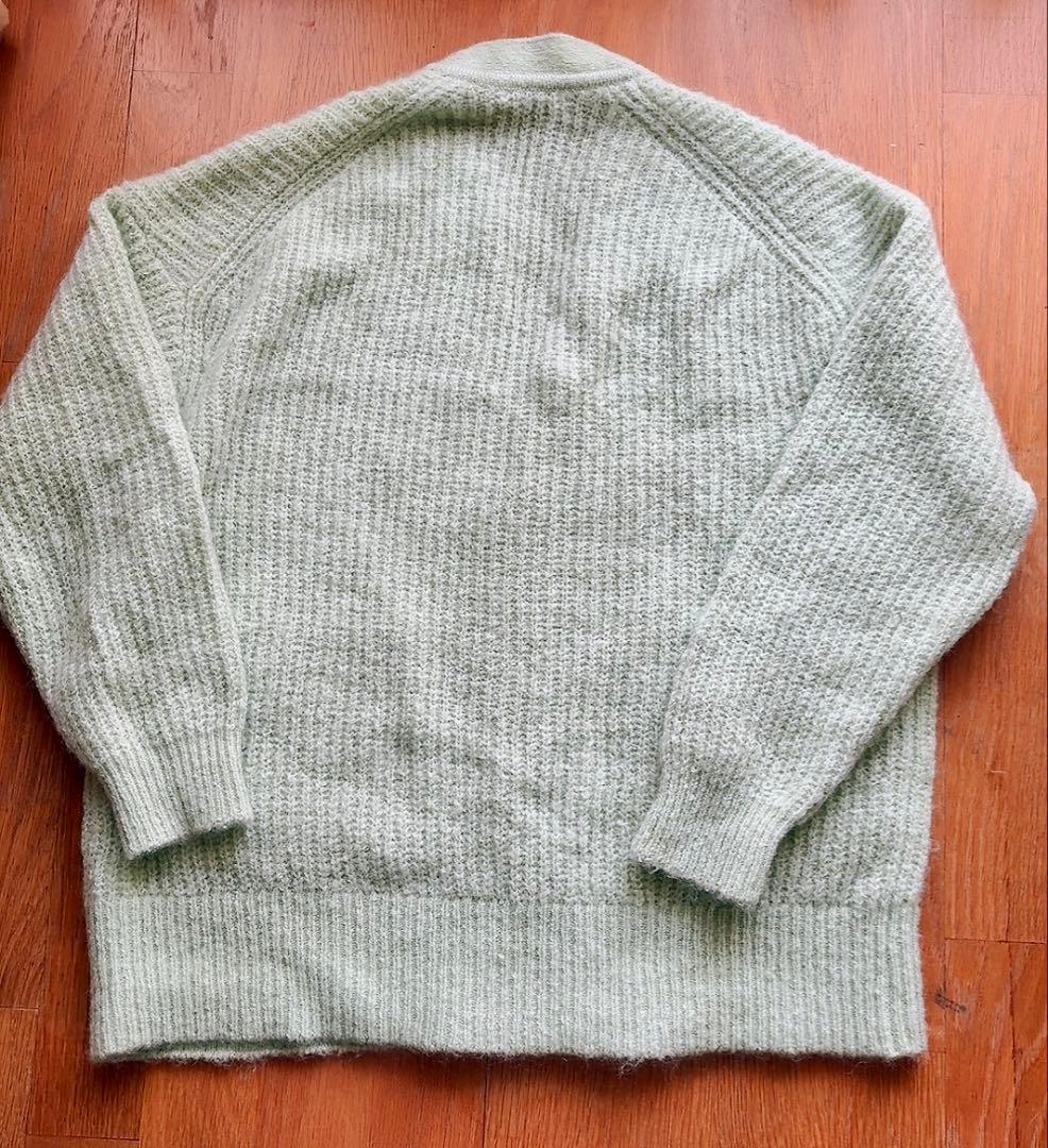MILAOWENミラオーウェン　mohair blend グリーン カーディガン