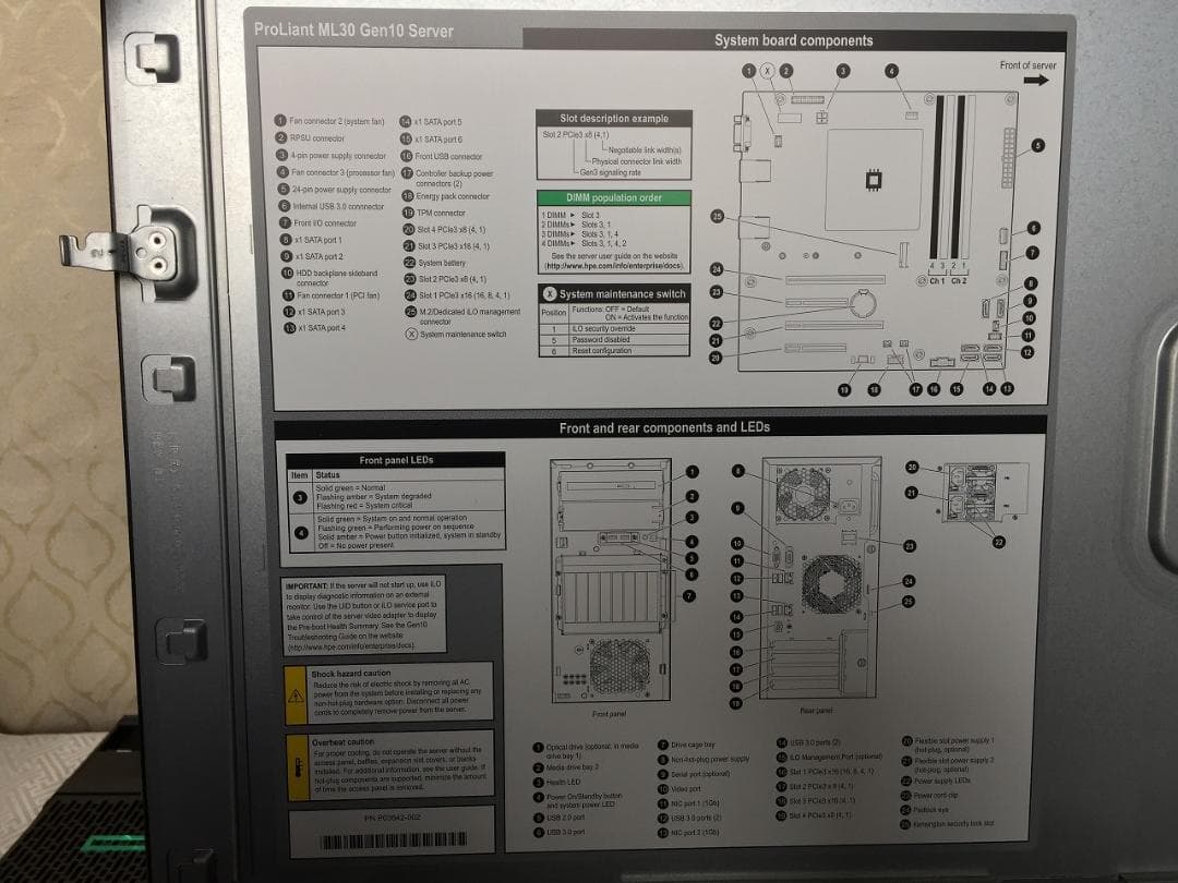 HPE ProLiant ML30 Gen10 サーバー