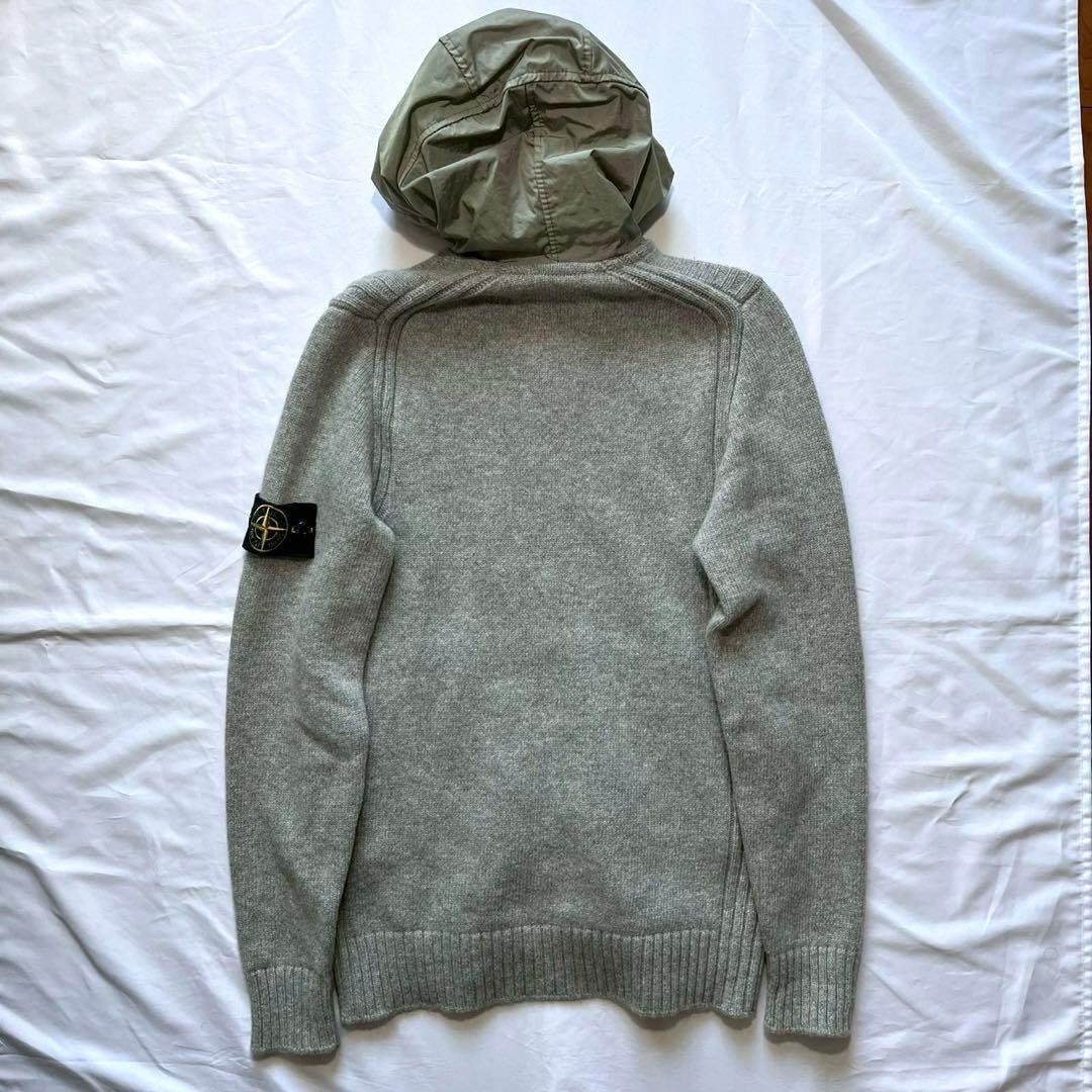 STONE  ニットジャケット S フード付き フルジップ 美品