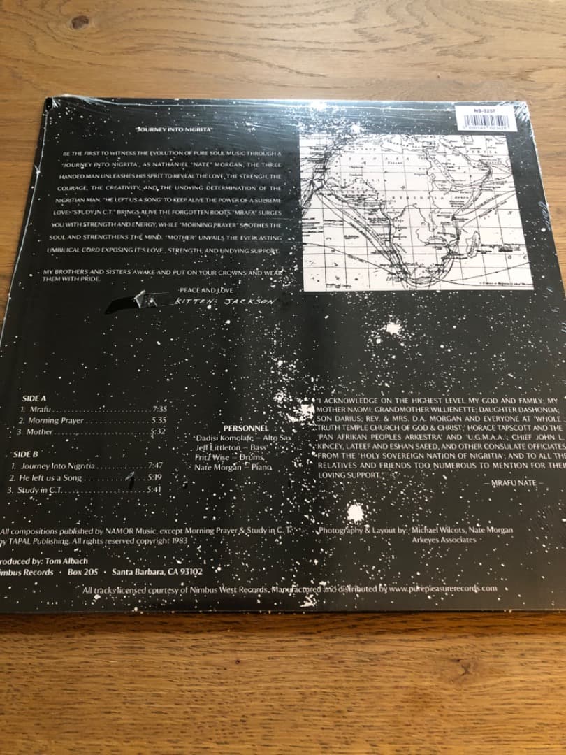 Nate Morgan / Journey Into Nigritia（LP）