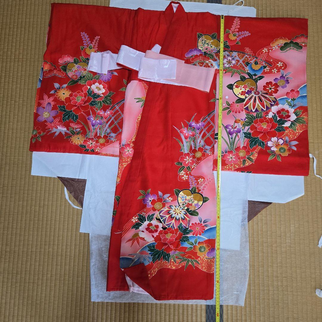 美品❗お宮参り用　産着 祝い着 祝着　女の子用　七五三　長襦袢とセット