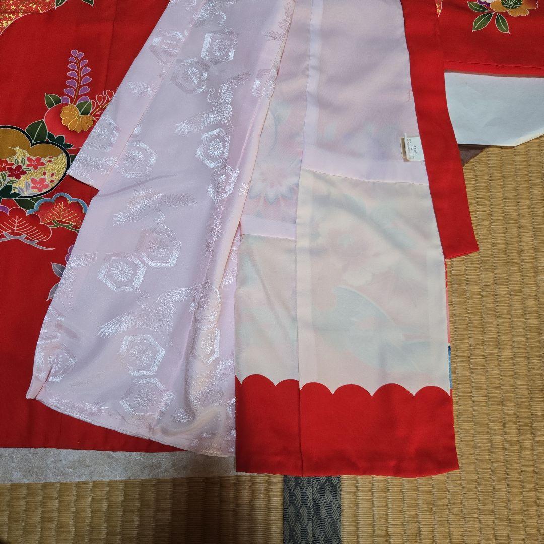 美品❗お宮参り用　産着 祝い着 祝着　女の子用　七五三　長襦袢とセット