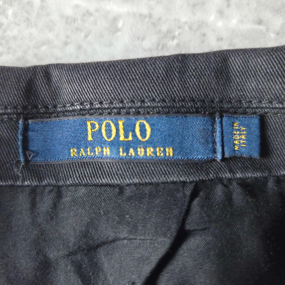 伊国製 POLO RALPH LAUREN ストレッチテーラードジャケット 墨黒