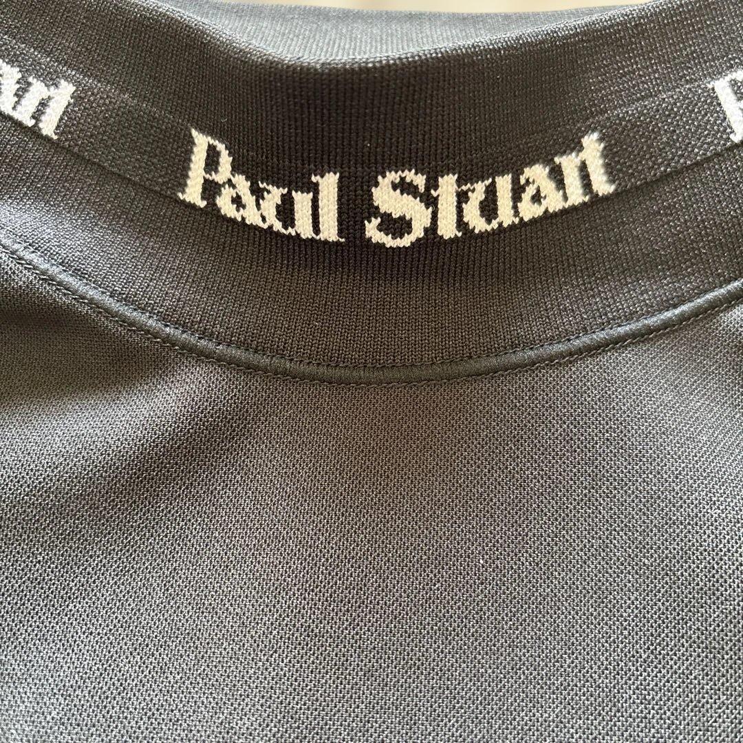 新品★Paul Stuart ゴルフ　モックネック半袖Tシャツ ブラック　L