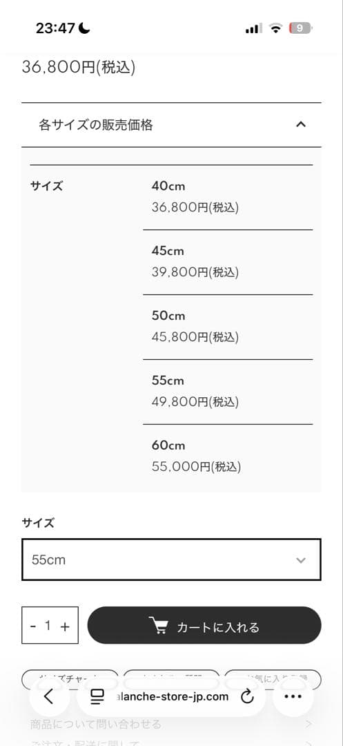 AVALANCHE ジルコニアネックレス　55cm