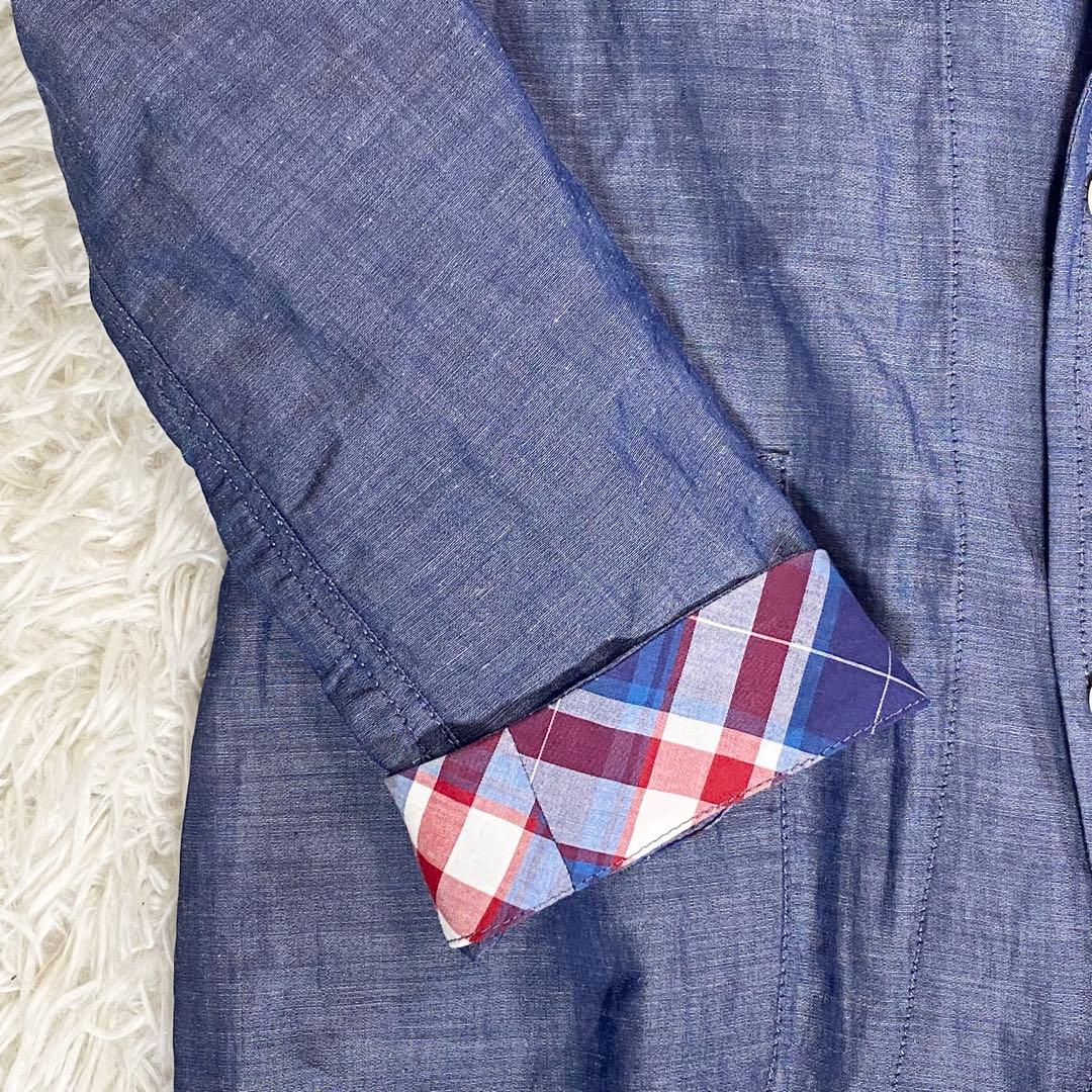 BURBERRY BLACK LABEL　テーラードジャケット　麻　ノバチェック