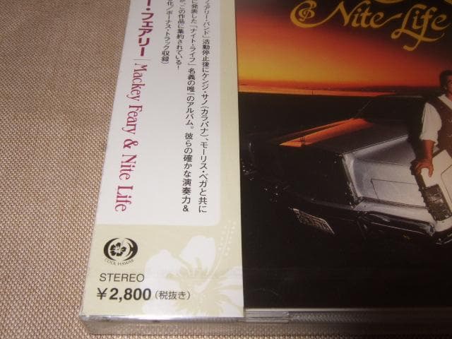 MACKEY FEARY,新品未開封,AOR,カラパナ,マッキー・フェアリー