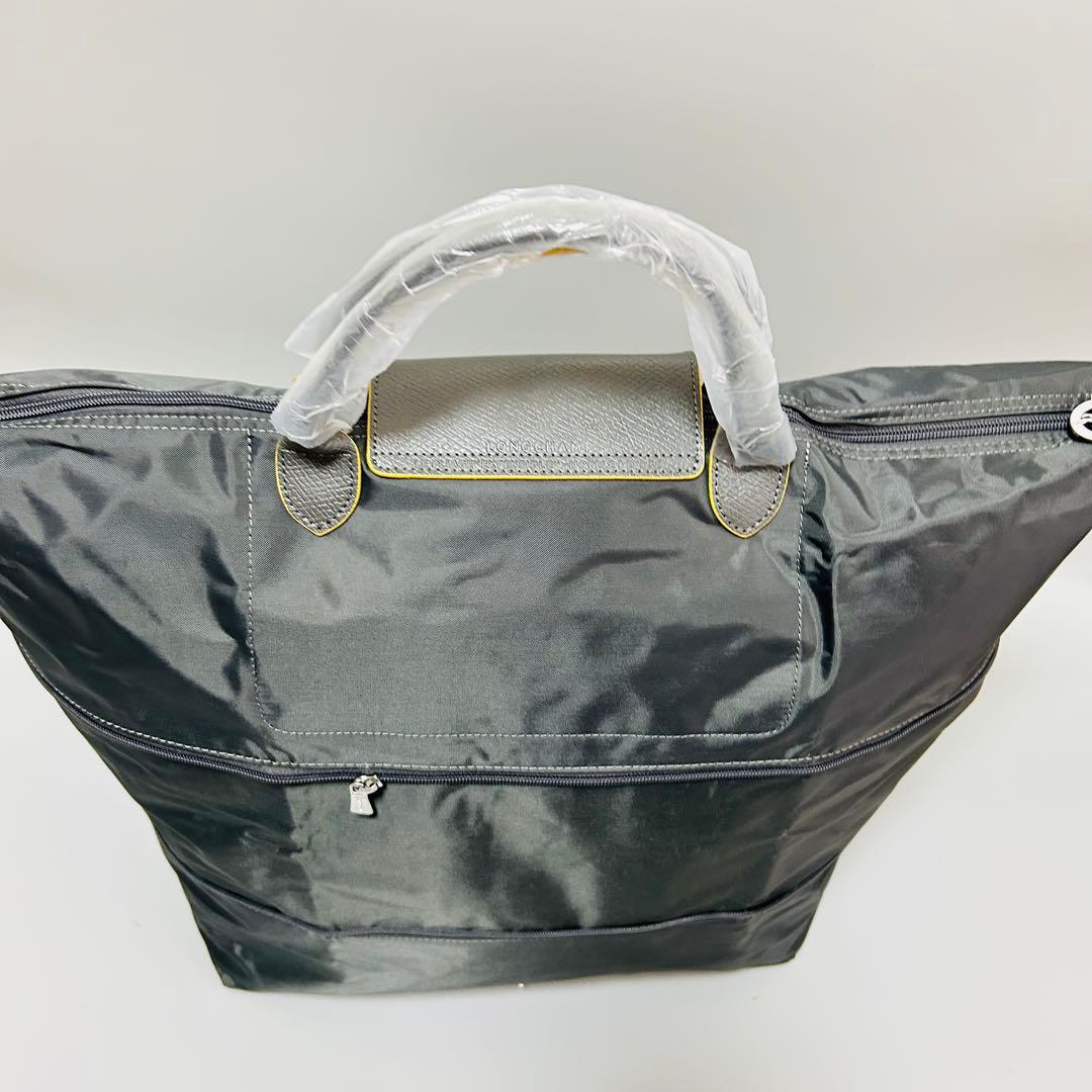 新品 ロンシャン ボストンバッグ ル・プリアージュ クラブ グレー 2way