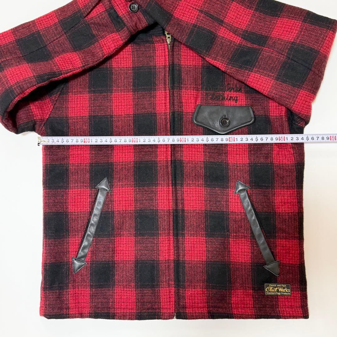 ☆CLUCT バッファローチェック ジャケット　赤黒 アメカジ　ルード