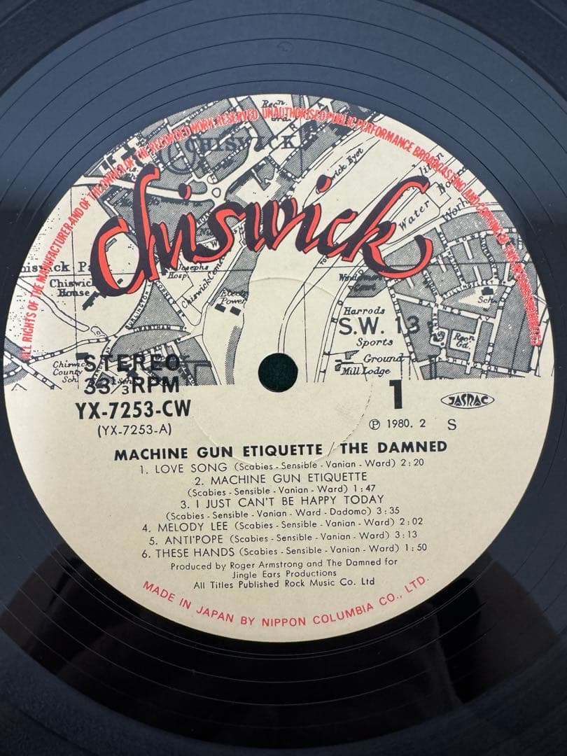 国内盤　THE DAMNED レコード　盤極美品