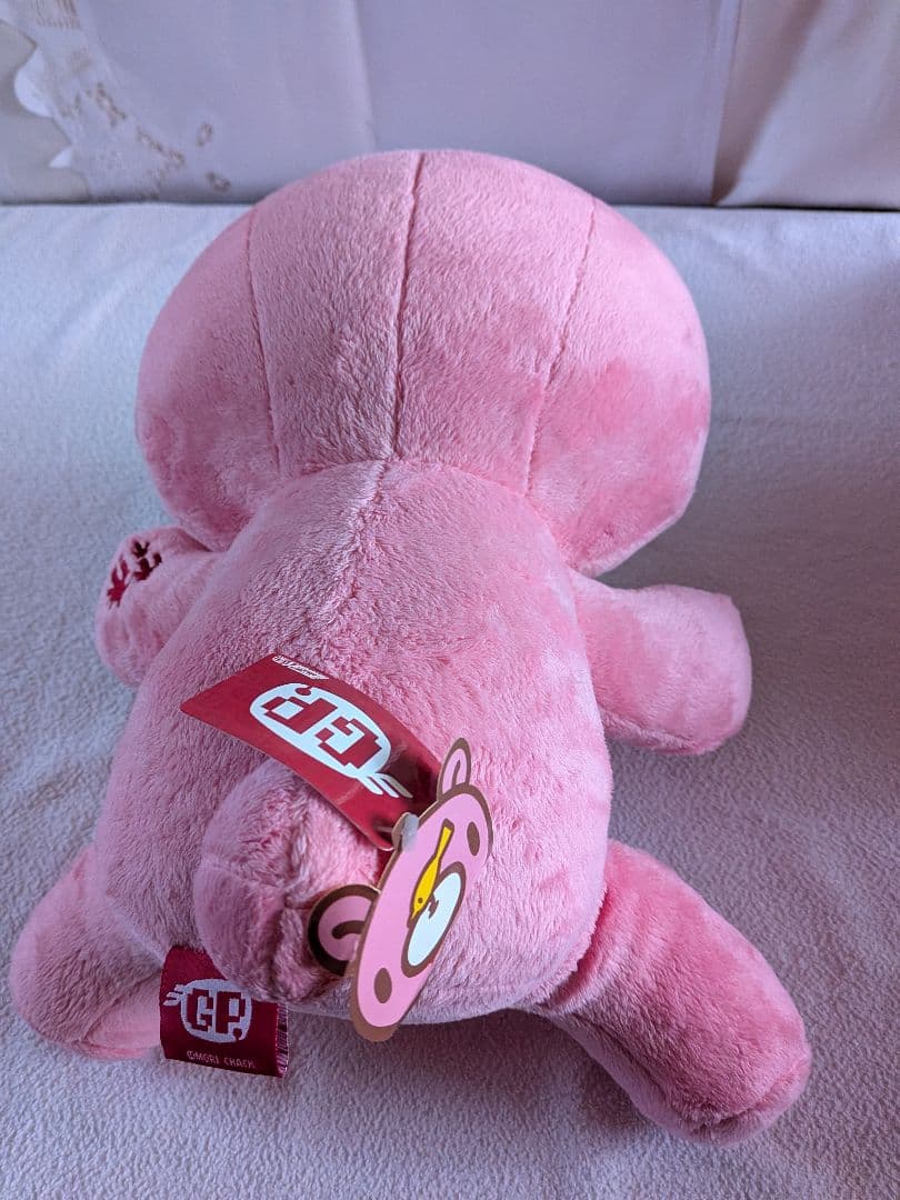 d*3様 グルーミー血痕付きピンククマぬいぐるみ超大型　お座り　ネンネ　ピンク