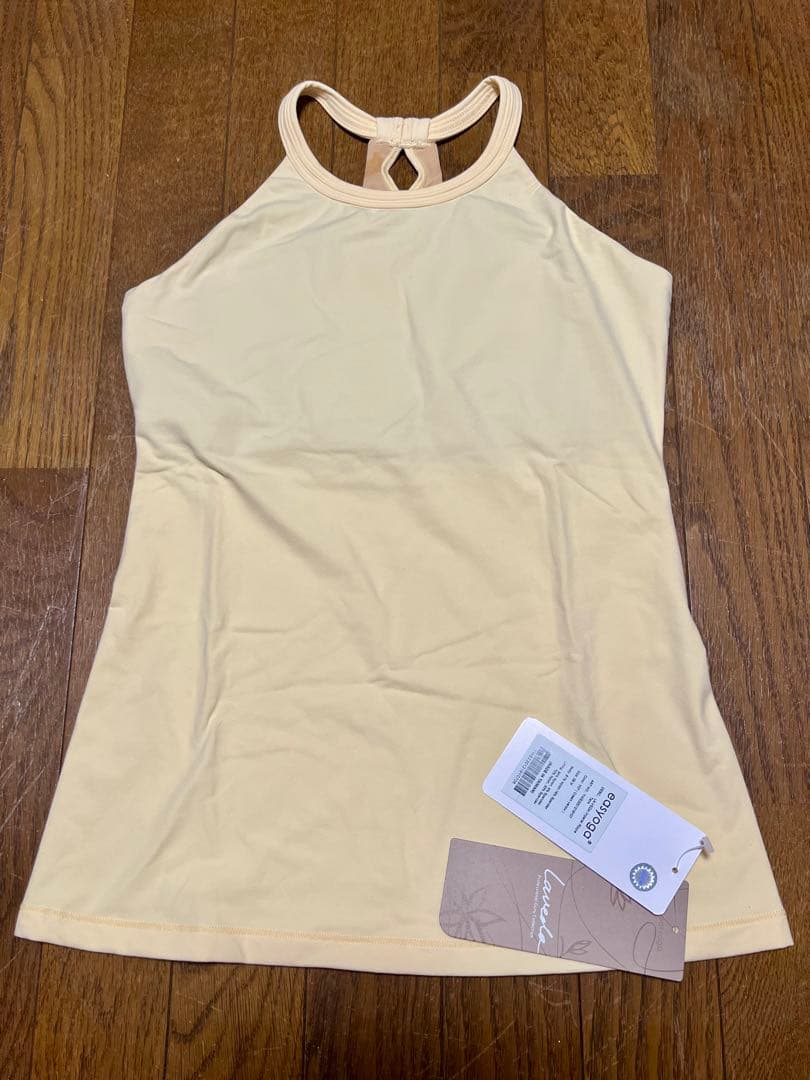 easyoga イージーヨガ　インペリアルリップルタンク クリームイエロー