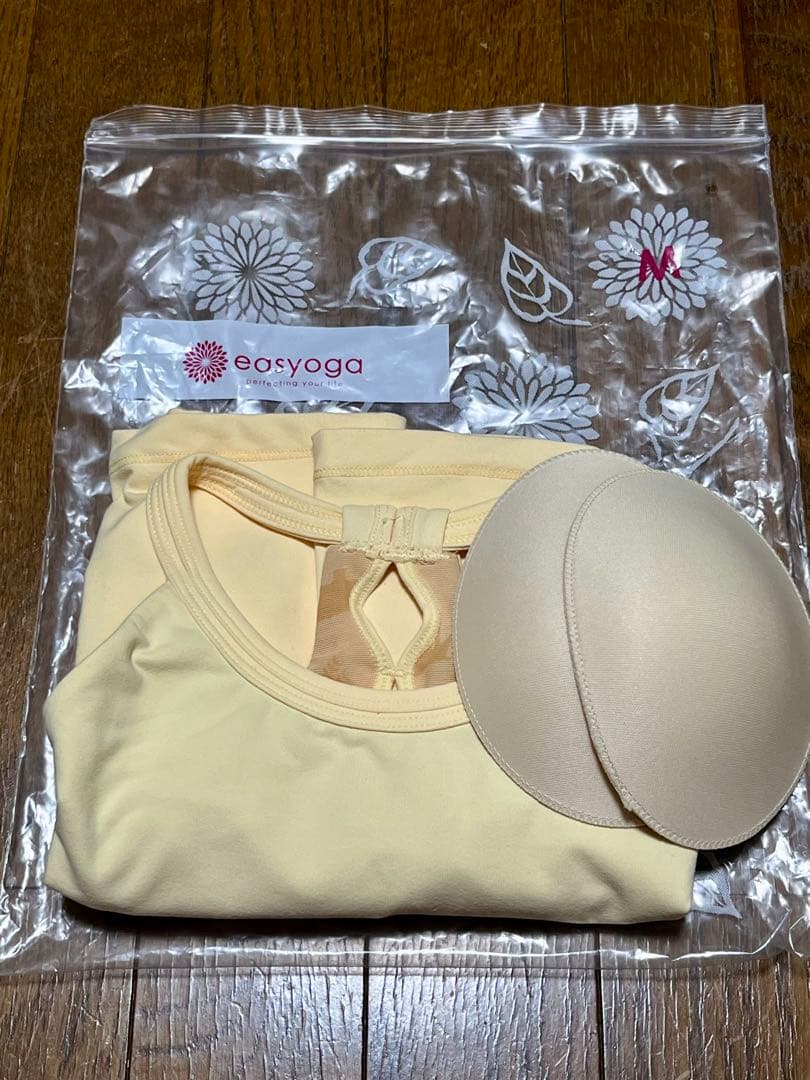 easyoga イージーヨガ　インペリアルリップルタンク クリームイエロー