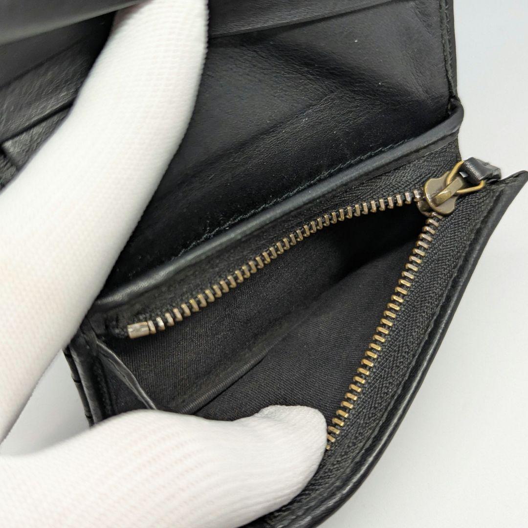 付属品✨️GUCCI 二つ折り財布 キルティング マーモントGG レザー 黒