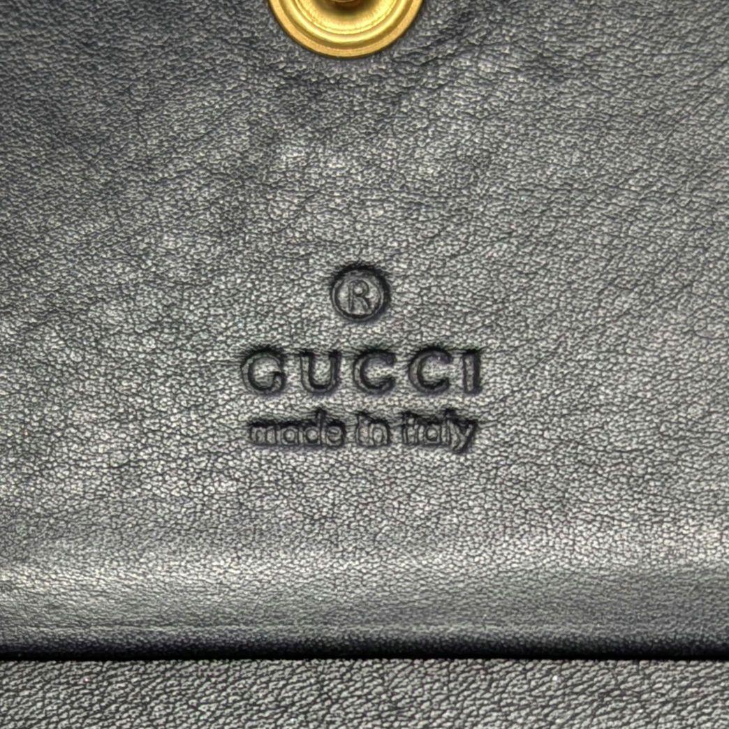 付属品✨️GUCCI 二つ折り財布 キルティング マーモントGG レザー 黒