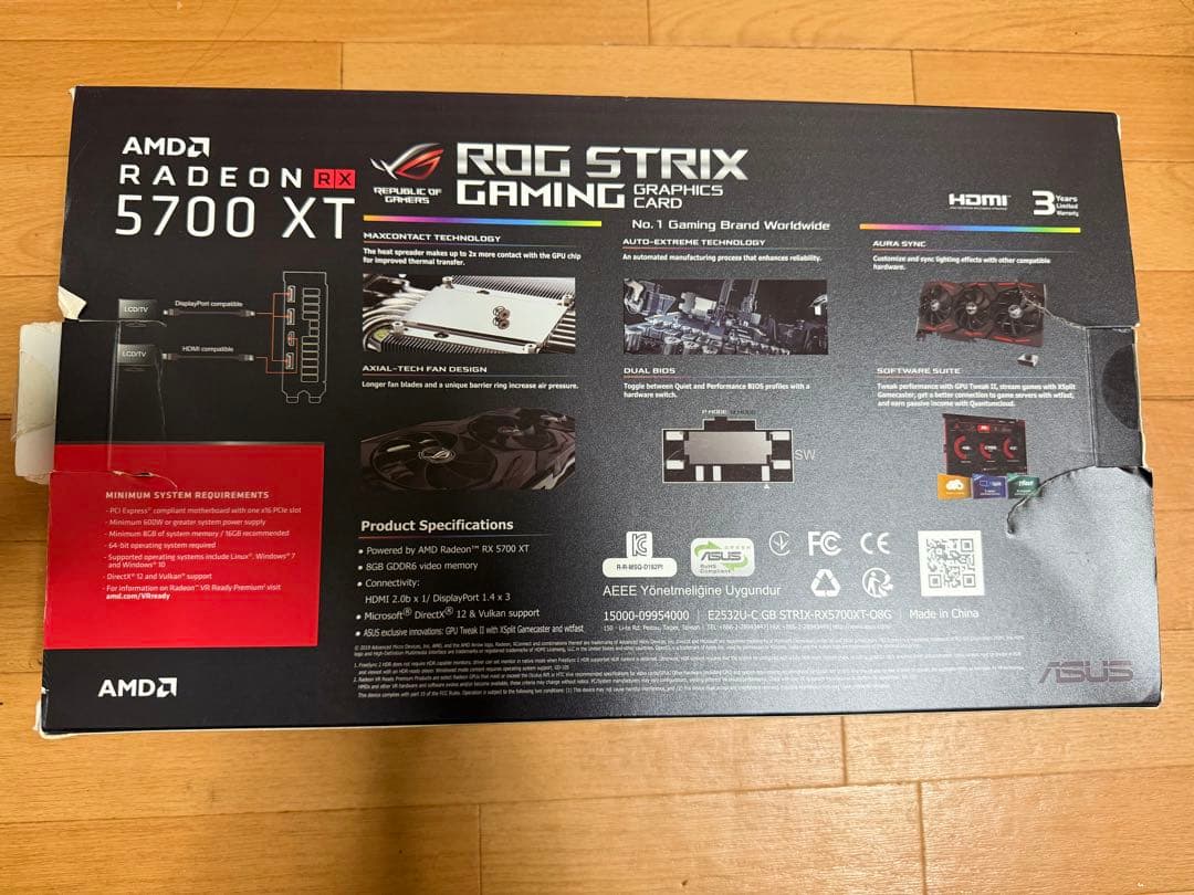 グラフィックボード・グラボ・ビデオカード ASUS ROG STRIX Radeon RX 5700 XT