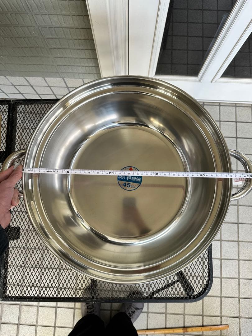 ◎専用　18-8ステンレス段付料理鍋 45cm KUROBA 3個セット 新品