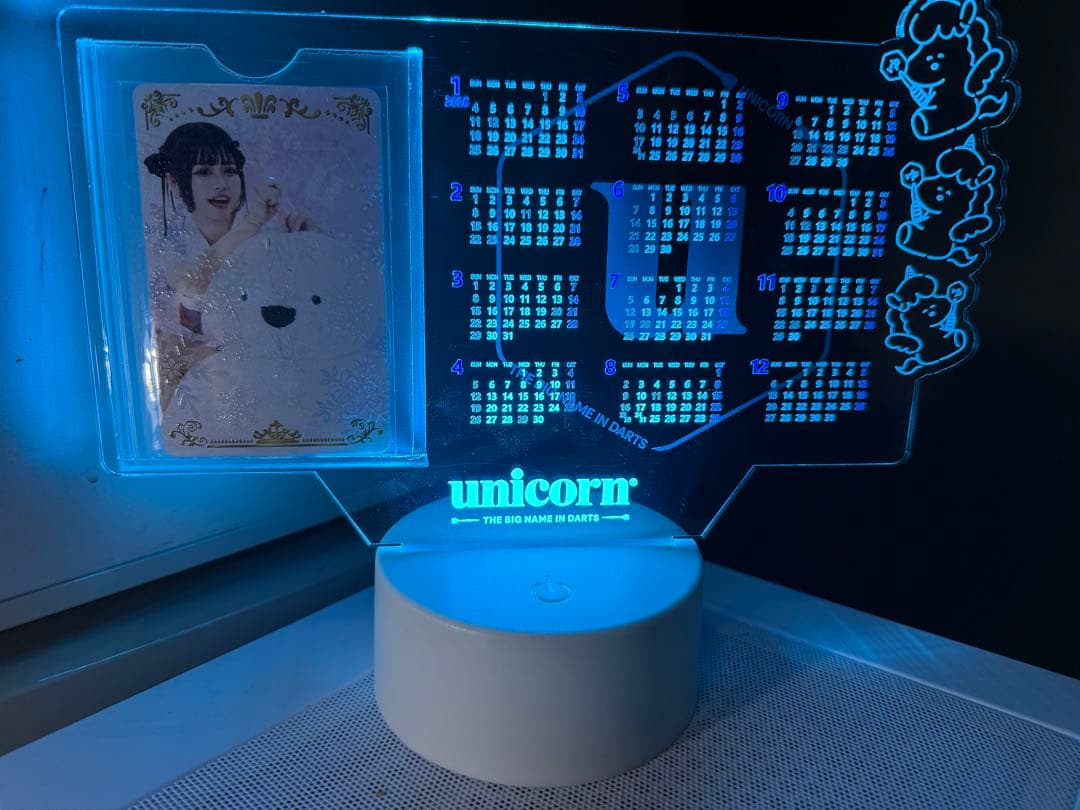 文山雪華ライブカード　ユニコーン LEDカレンダーセット！
