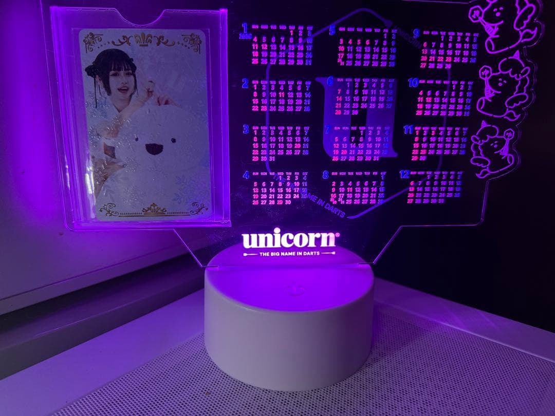 文山雪華ライブカード　ユニコーン LEDカレンダーセット！
