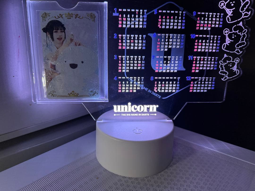 文山雪華ライブカード　ユニコーン LEDカレンダーセット！