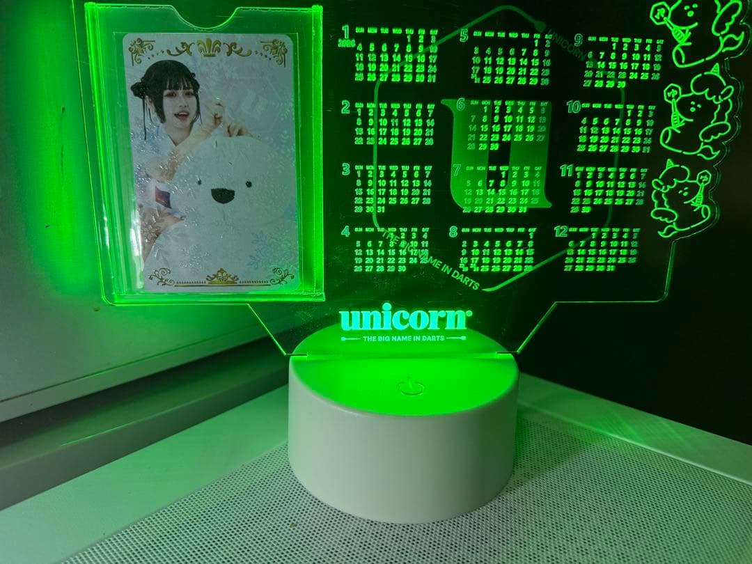 文山雪華ライブカード　ユニコーン LEDカレンダーセット！