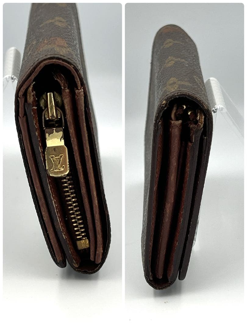【美品】ルイヴィトン モノグラム ポルトモネ・ビエ トレゾール 二つ折り財布
