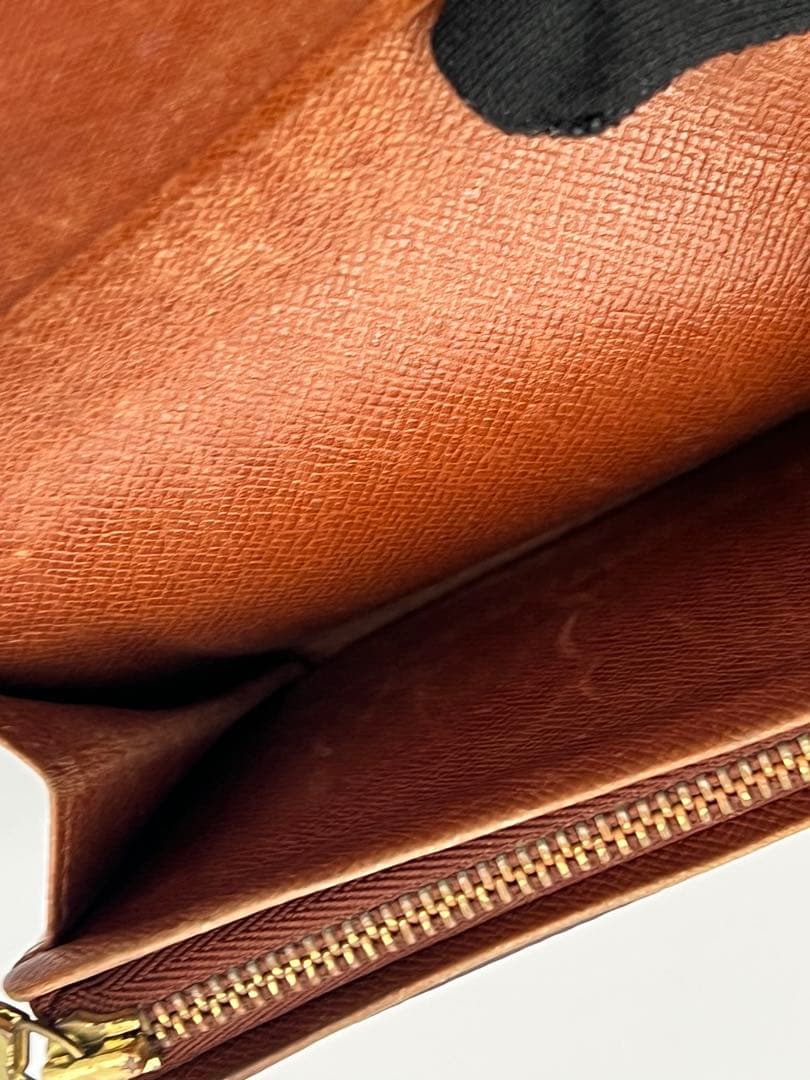 【美品】ルイヴィトン モノグラム ポルトモネ・ビエ トレゾール 二つ折り財布