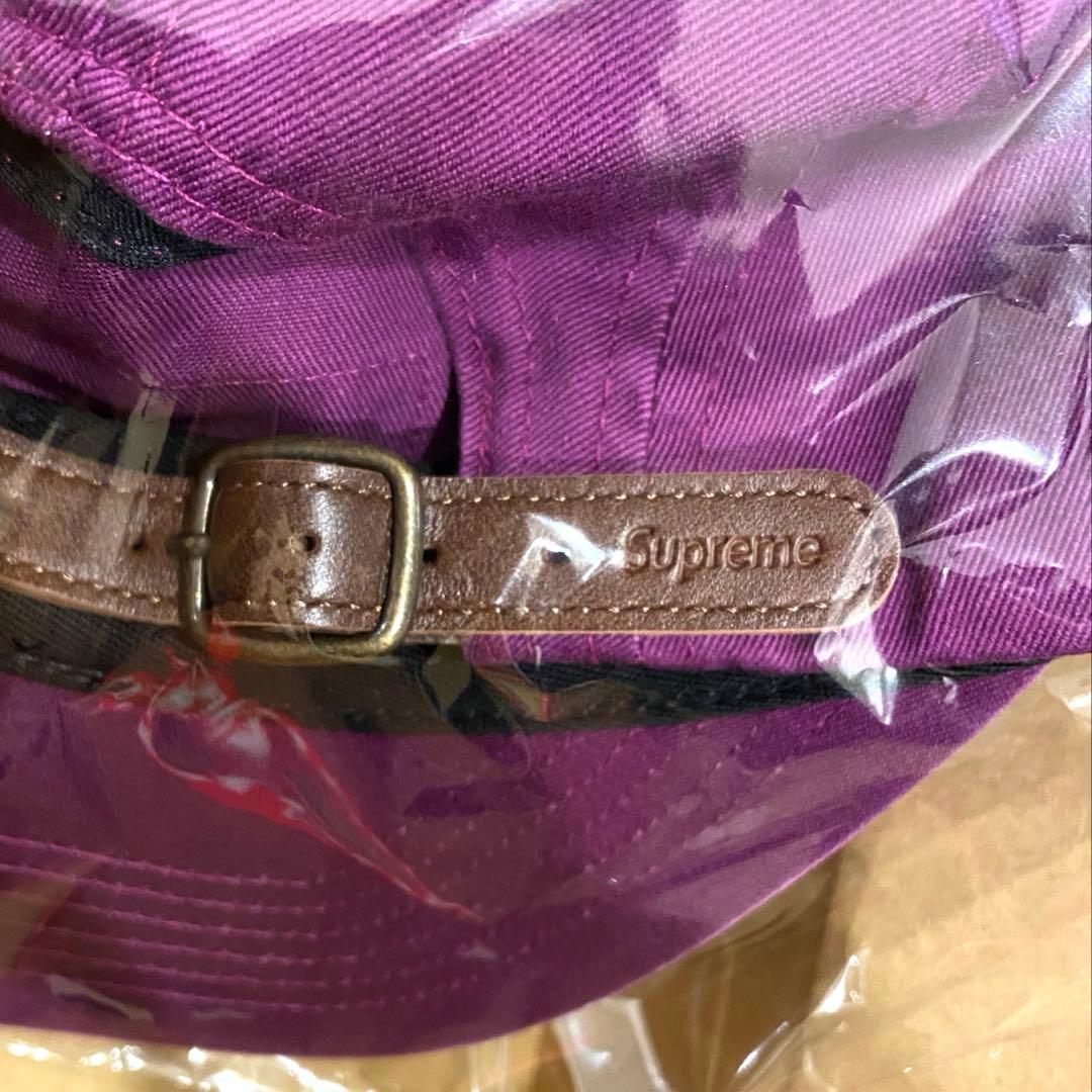 新品 Supreme Washed Chino Twill Camp Cap 紫