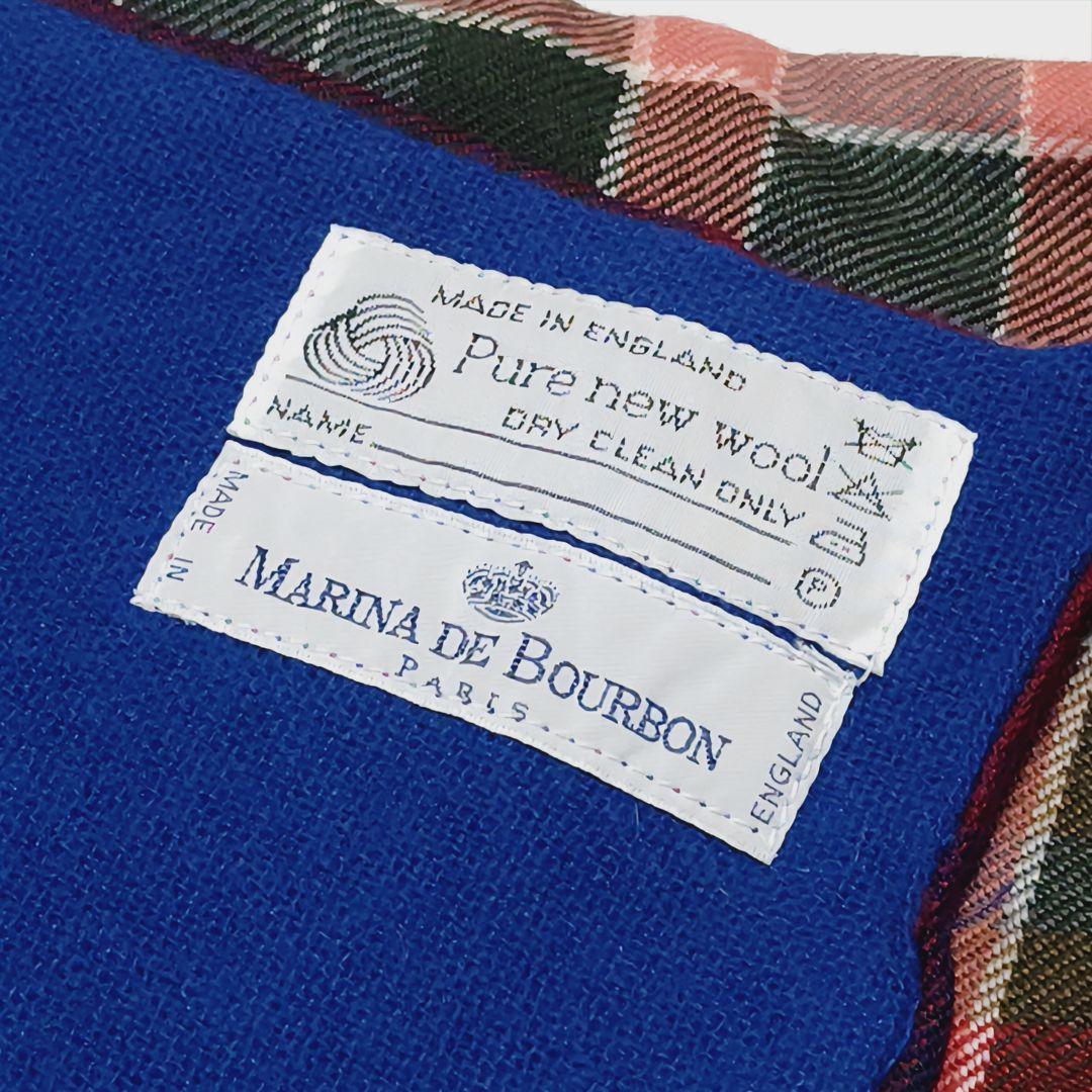 美品✨『MARINA DE BOURBON』チェック パッチワーク マフラー