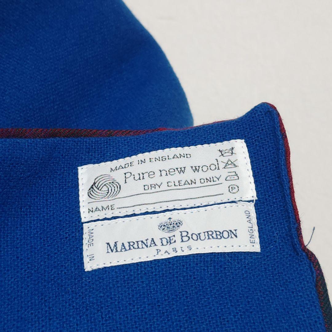 美品✨『MARINA DE BOURBON』チェック パッチワーク マフラー