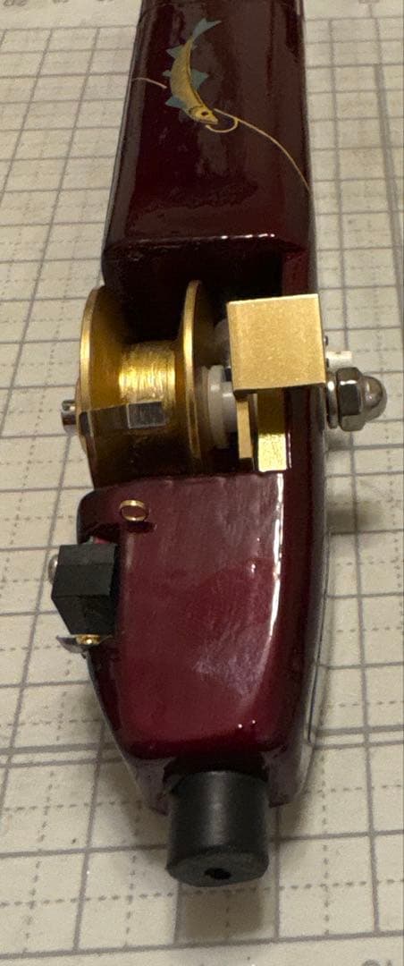 Ｋ-ＺＡＮ ワカサギ電動リール　漆塗り　金蒔絵