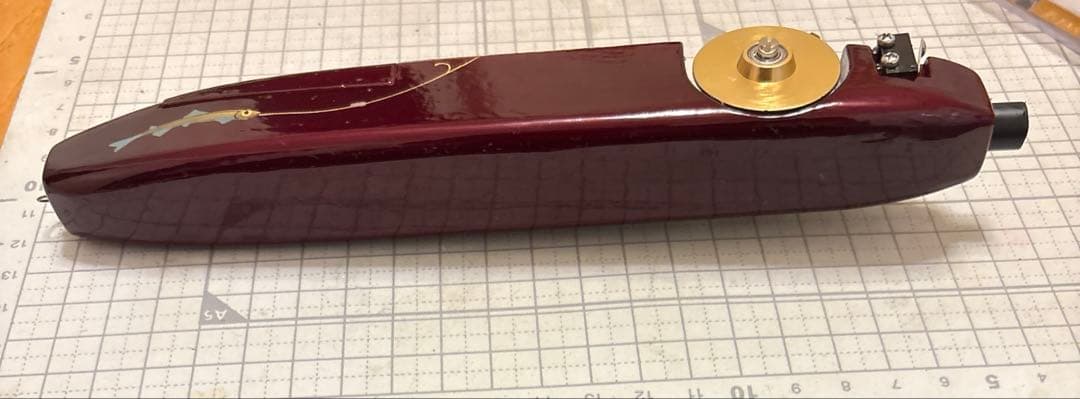 Ｋ-ＺＡＮ ワカサギ電動リール　漆塗り　金蒔絵