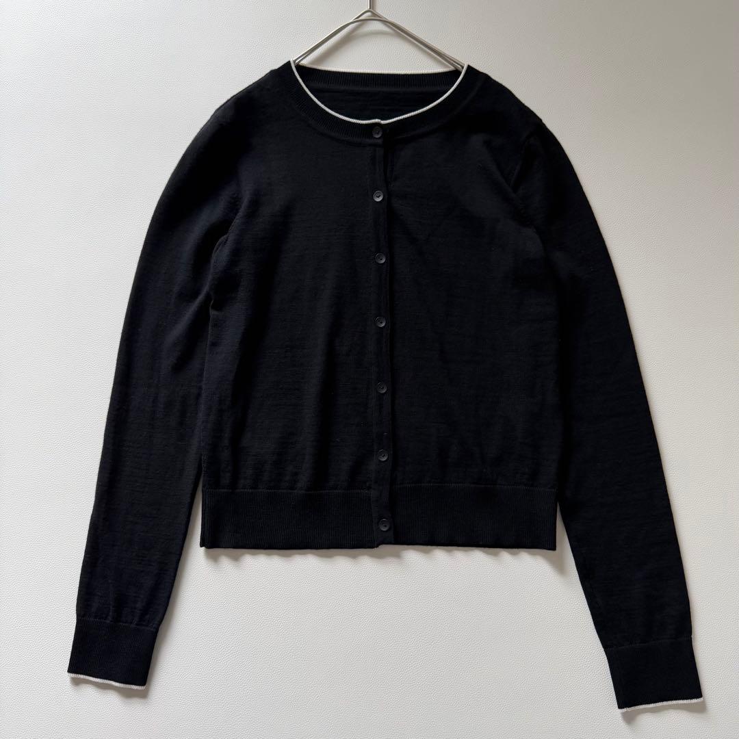 美品✨FOXEY フォクシー ウール100％ カーディガン ブラック 40