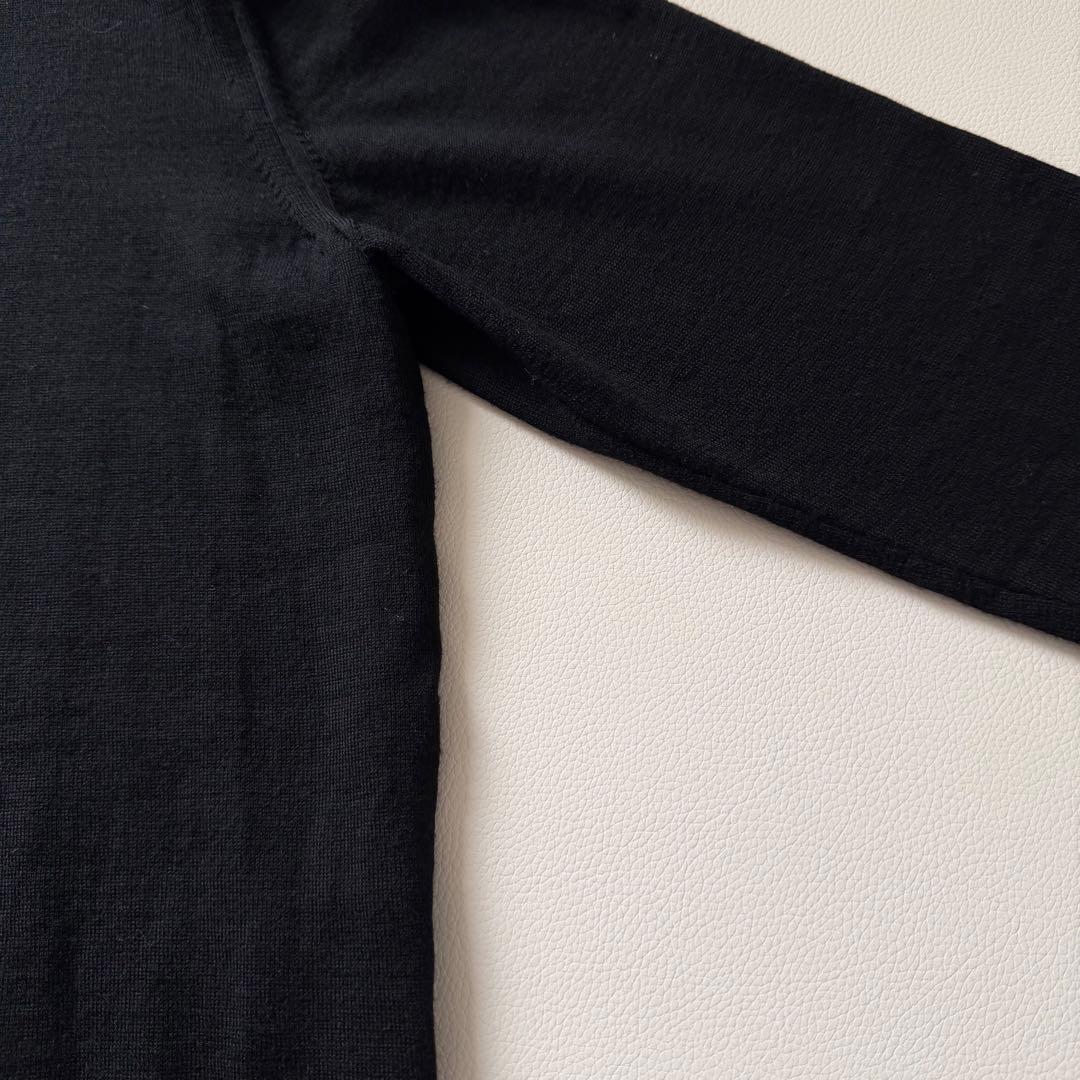 美品✨FOXEY フォクシー ウール100％ カーディガン ブラック 40