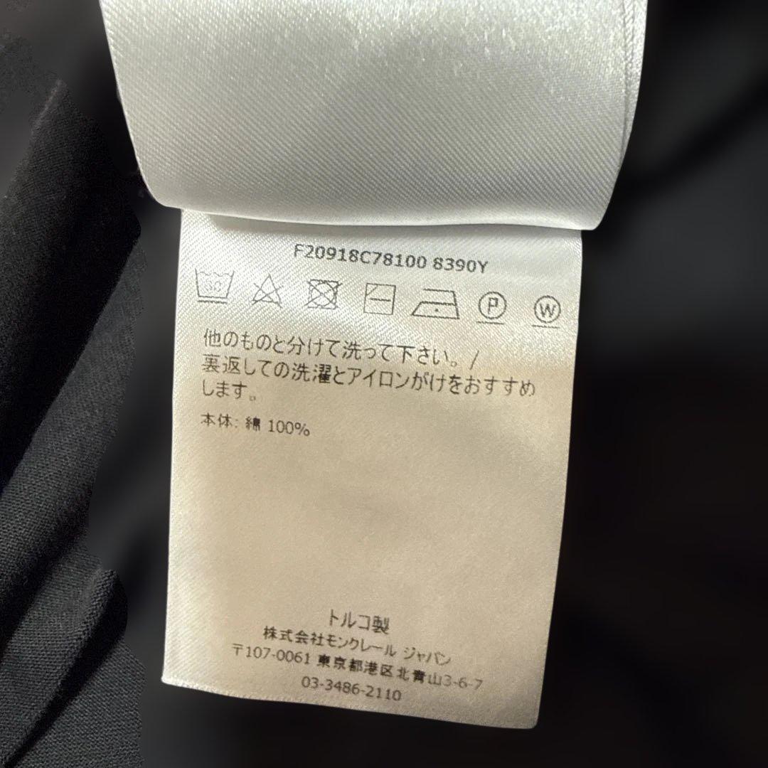 モンクレール　tシャツ　ダブルワッペン　ホログラム有　サイズ表記L