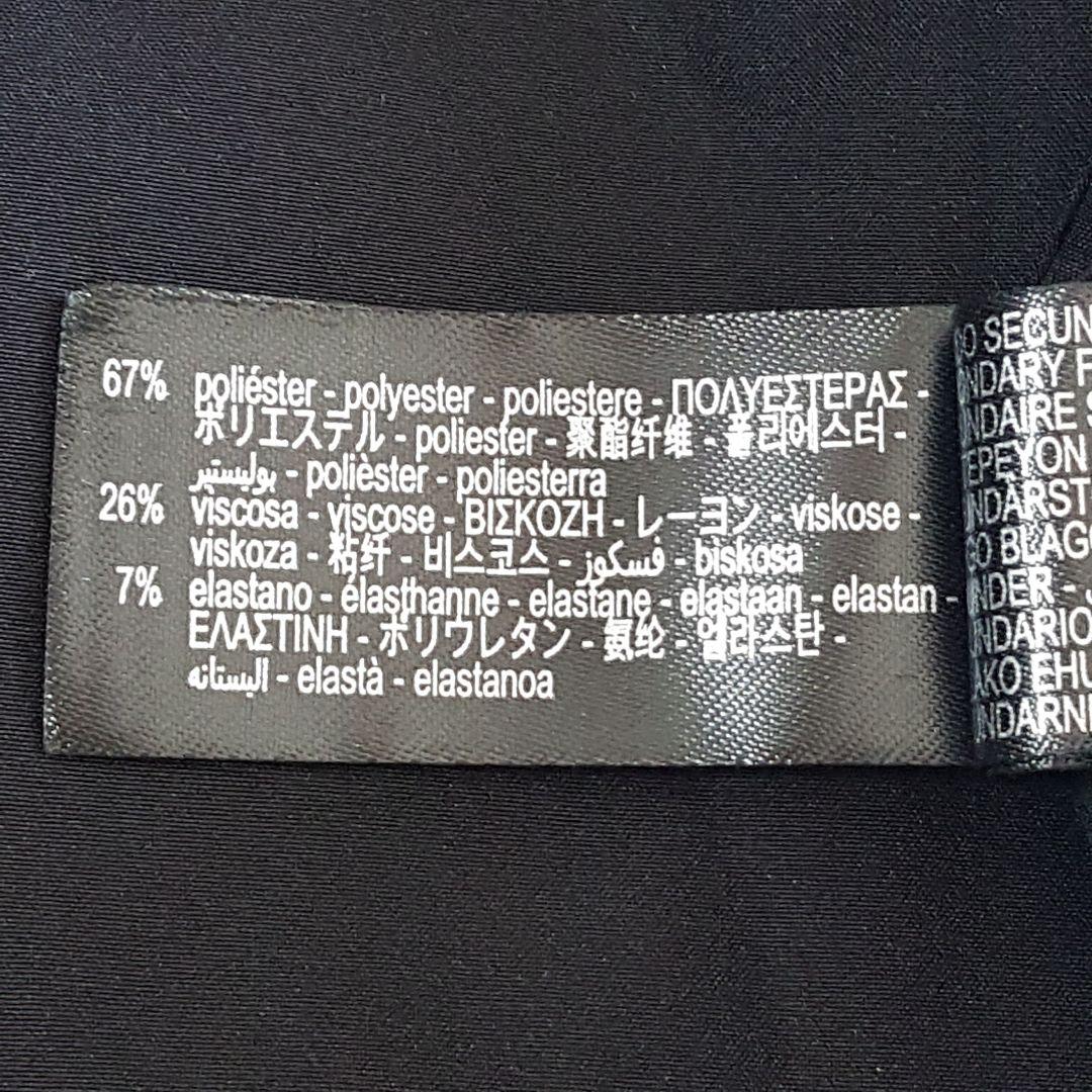 ZARA レディース 2in1 レイヤード フーデットコート 黒 Lサイズ