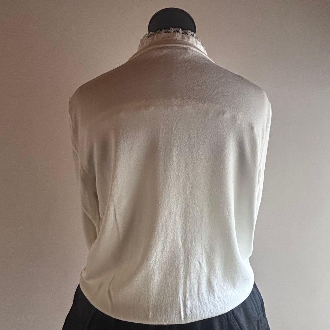 美品　アナイ　ANAYI カーディガン　3D 立体 モチーフ　レース　白