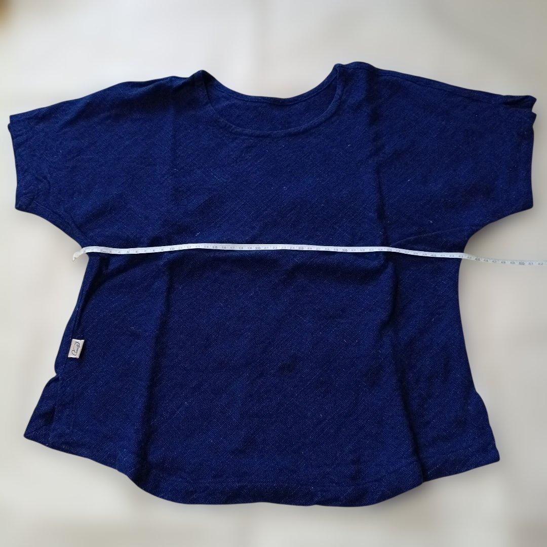 うさとの服　usatto　半袖カットソー　藍染