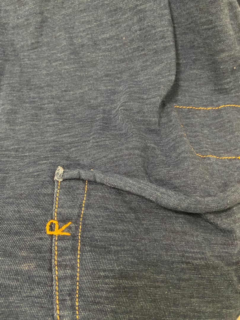 45R パッチワーク天竺の908オーシャンTシャツ (再び・インディゴ)