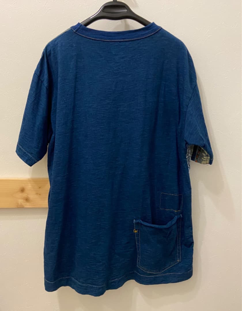 45R パッチワーク天竺の908オーシャンTシャツ (再び・インディゴ)