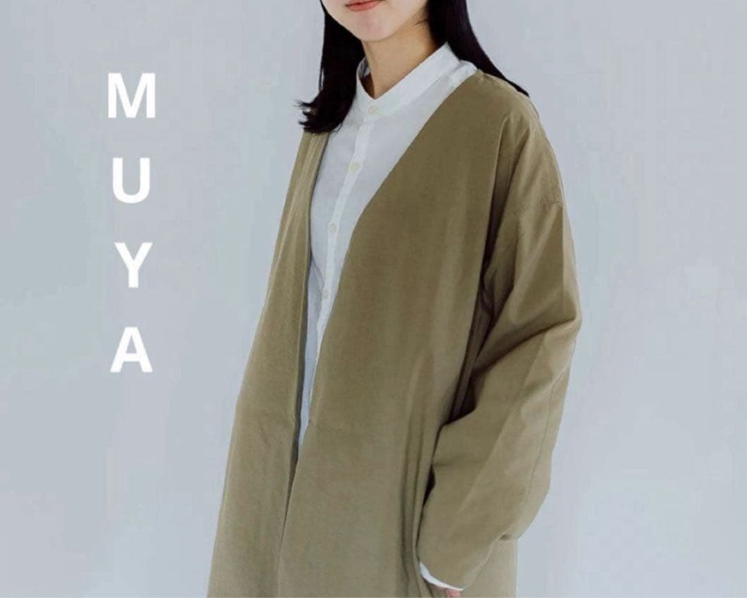 ꕤ新品ꕤ MUYA リバリーノーカラーコート ベージュ