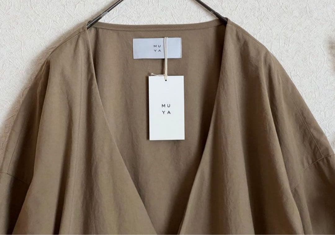ꕤ新品ꕤ MUYA リバリーノーカラーコート ベージュ