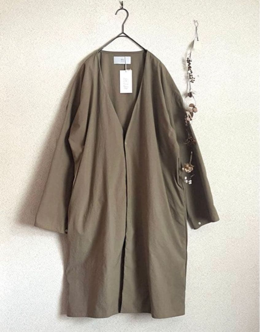 ꕤ新品ꕤ MUYA リバリーノーカラーコート ベージュ