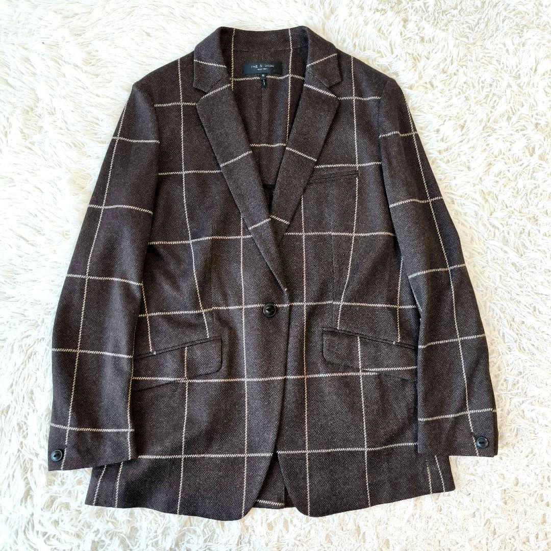 【美品】rag＆bone ラグアンドボーン ウール チェック ジャケット