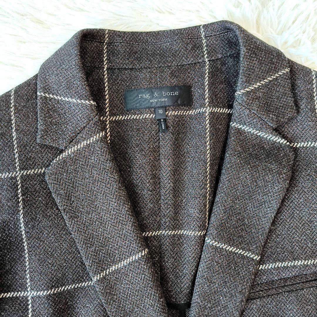 【美品】rag＆bone ラグアンドボーン ウール チェック ジャケット