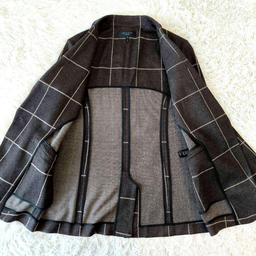 【美品】rag＆bone ラグアンドボーン ウール チェック ジャケット