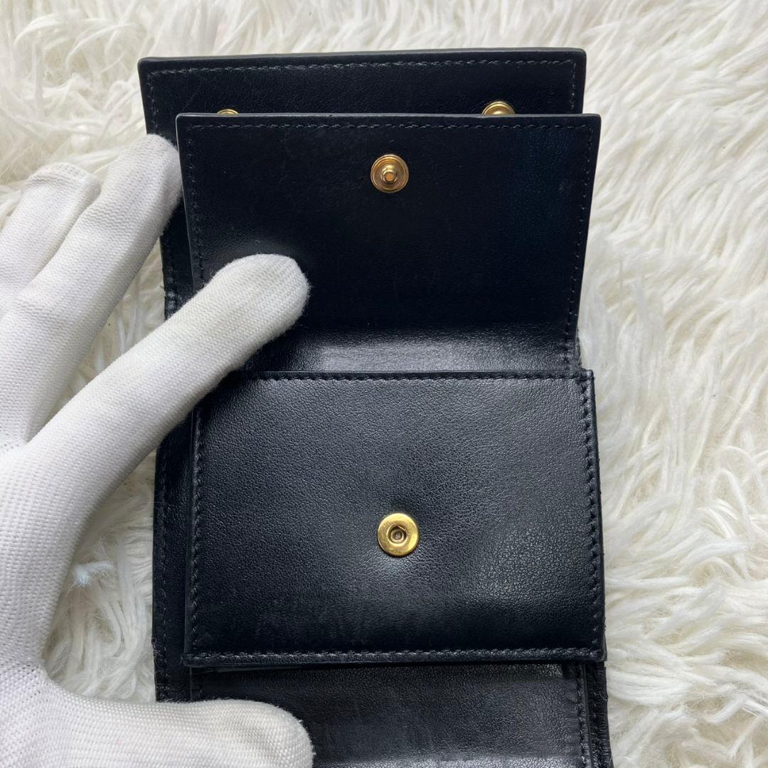 極美品✨️正規品✨セリーヌ スモールトリフォールドウォレット トリオンフ ロゴ