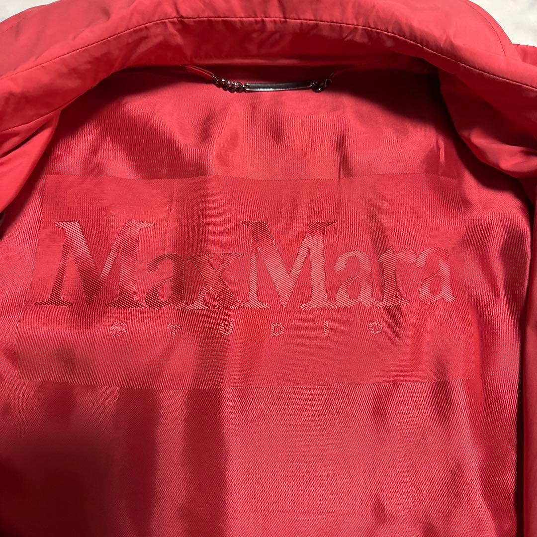 【極希少】Max Mara Studioレッド トレンチコート ダブルブレスト