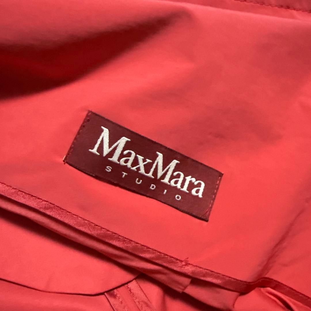 【極希少】Max Mara Studioレッド トレンチコート ダブルブレスト